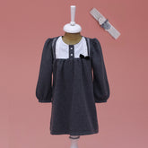 Lilax Kız Kurdele Detaylı Elbise ( 09 - 24 Ay )