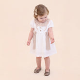 Lilax Yaka ve Fiyonk Detaylı Elbise (09-24 Ay)