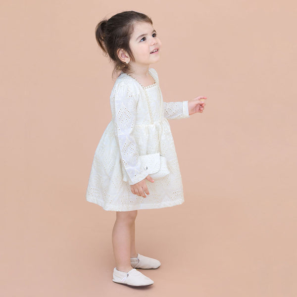 Lilax Baby Girl 2 Pockets Carla Dress with Stripe Detail (09-24) MONTH